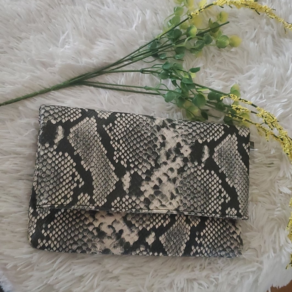 Brand New snake Print Clutch